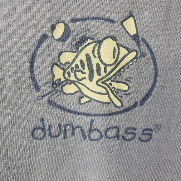 Dumbass T-Shirt - Wicked Awesome! Cotton T-Shirt Size Large Fishing - Picture 2 of 6